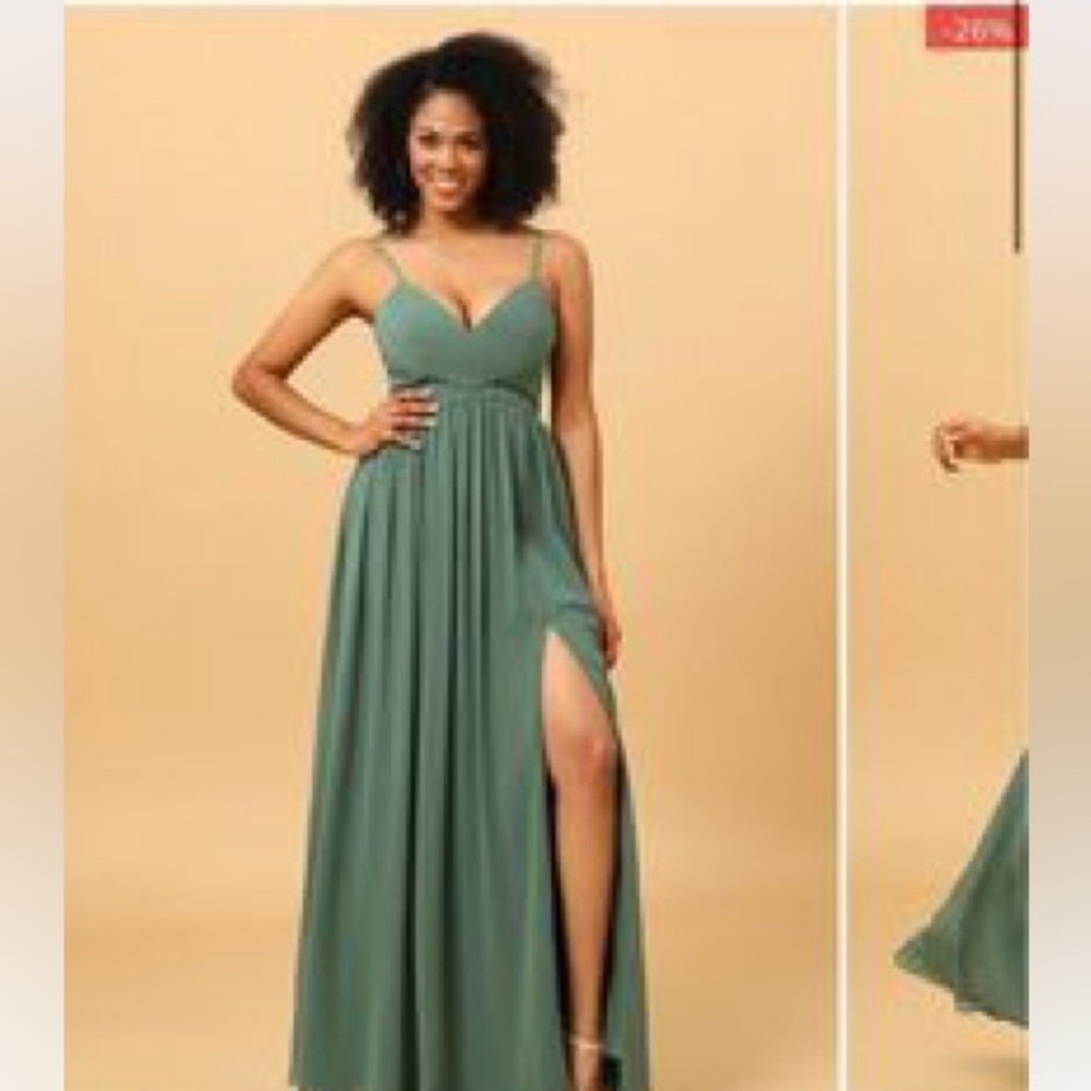 Elegant Green Maxi Dress